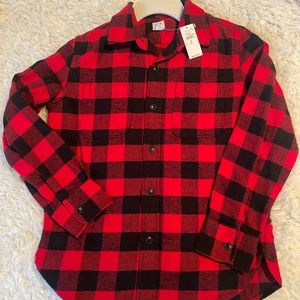 Boys long sleeve plaid button up